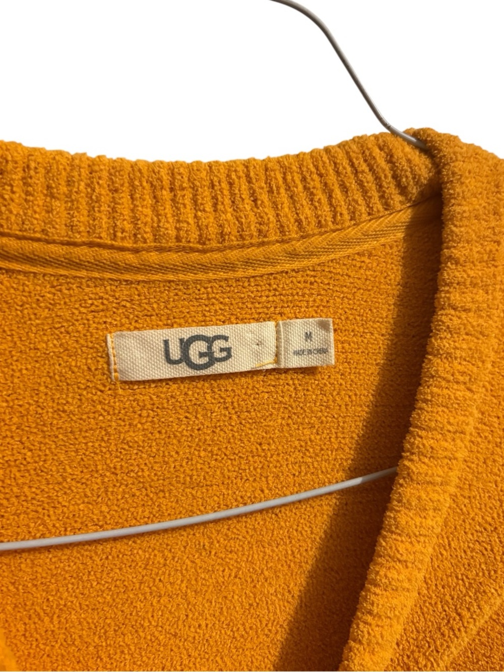 UGG Crewneck Sweater in Mustard Orange - Picture 4 of 7